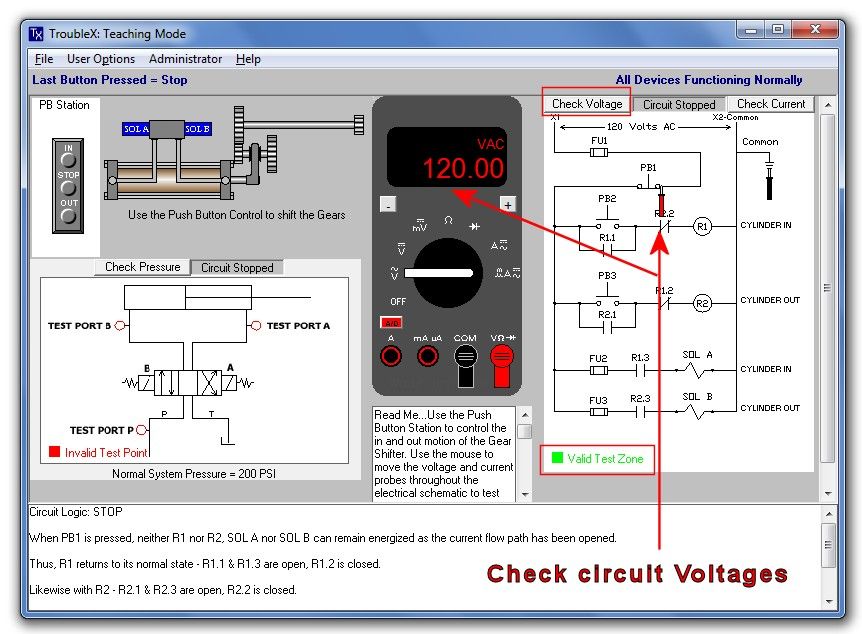 Basic Electrical Troubleshooting Simulator