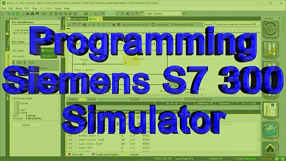 WinSPS-S7 Siemens PLC Simulator Example video