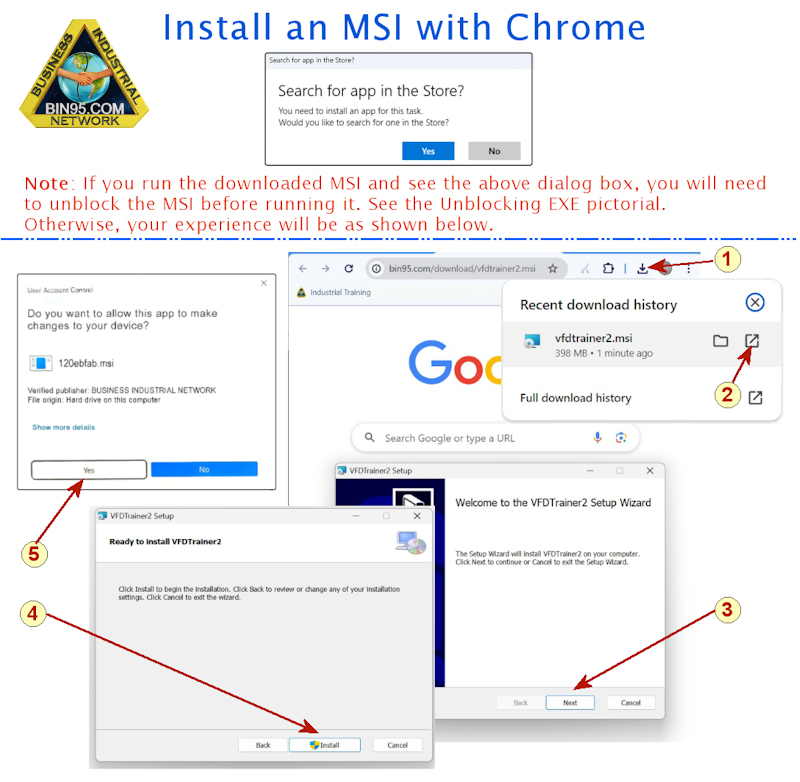 google blocked MSI download