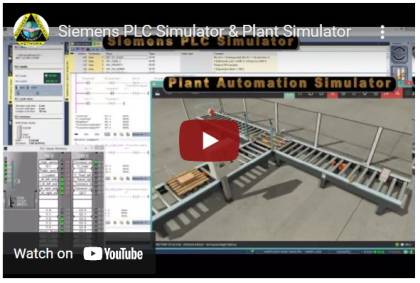 click for Siemens PLC training simulator demo video