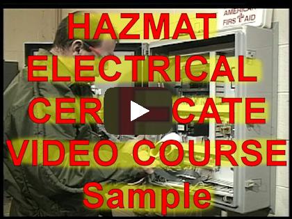 hazmat electrical training video
