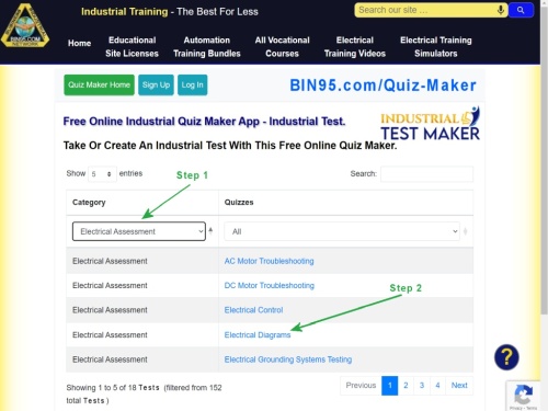 quiz maker for industrial test