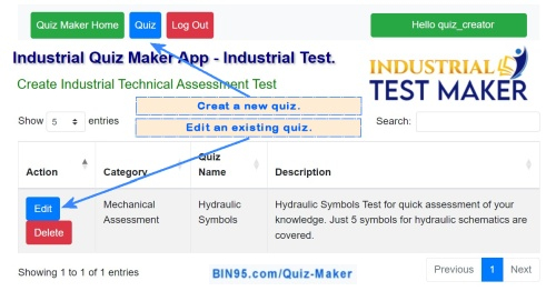 quiz maker instructor log in