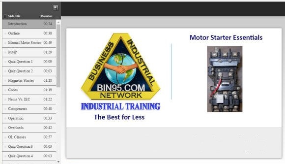 motor starter online electrical course