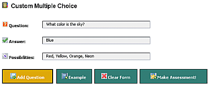 multiple choice form