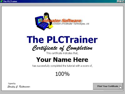 plc programming basics certificate