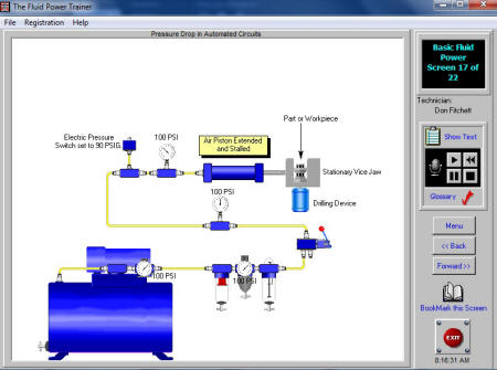 Pneumatic system design software
