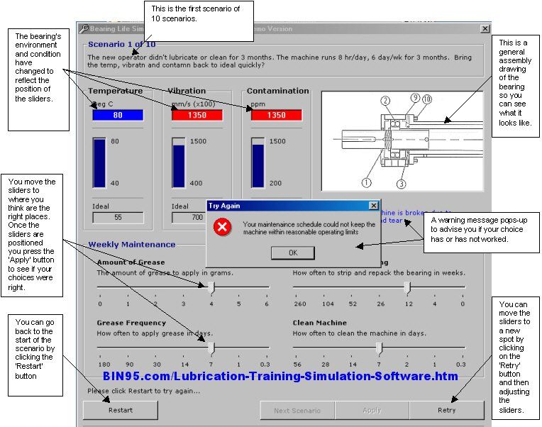 Industrial Lubrication Training Simulation Software