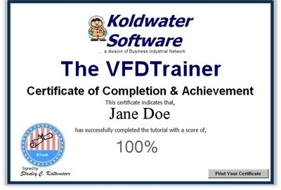 vfd training certificate