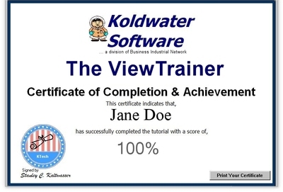 hmi training certificate